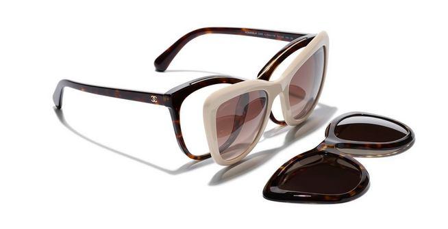 Buy Chanel Eyeglasses 3057 C.713 Brown/black/gold Rectangular
